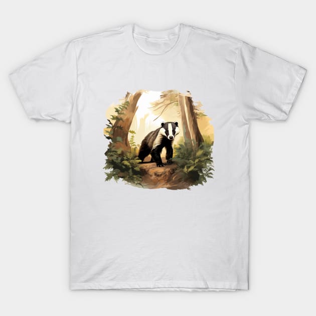 Badger Lover T-Shirt by zooleisurelife